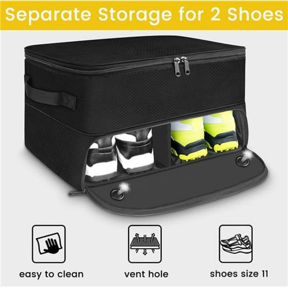 2 Layer Golf Trunk Organizer, Waterproof Car Golf Locker, DurableTrunk Storage - Picture 3 of 6